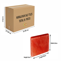 RMY Red Salt Tiles 20x20x5cm(EU Pallet)–Authentic Himalayan Salt Panels,Pure Red Himalayan Salt B... - image 2