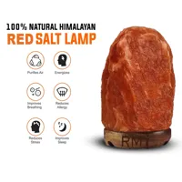 unique Red Salt Lamps 2-3kg – Idea for Housewarming or wellness lovers , comes with durable... - image 2