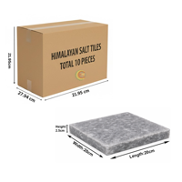RMY Premium Grey Himalayan Salt Tiles 20x20X2.5cm(Eu Pallet),Premium Grey Himalayan Salt Tiles fo... - image 2