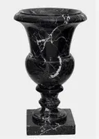 RMY Black & Gold Marble Planters,Black and gold planter set,Black Marble Garden Pots in Paki... - image 2