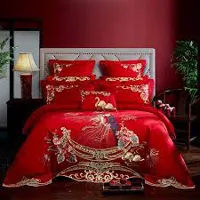 RMY Wedding Fancy Bed Sheets,Double bed sheets,BRIDAL FANCY FRILL SET ,king bed sheet set,fitted ... - image 3