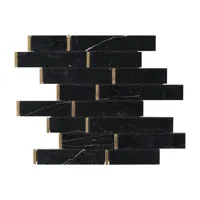RMY Black & Gold Marble Mosaic Tiles,Black Gold Marble Mosaic Tile from Pakistan,All About M... - image 2