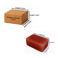 RMY Natural Red Rock Salt Cooking Block 20x10x10cm(Eu Pallet)– Himalayan Food Grade Grill & ... - image 2