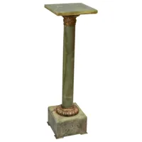 RMY Dark Green Onyx Columns Handcraved Pillars Carved Top, Dark Green Onyx Pedestal Columns from ... - image 3