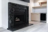 RMY Black Marble Fireplace,Antique Marble Fireplaces,Marble Black Fireplaces for sale - image 3