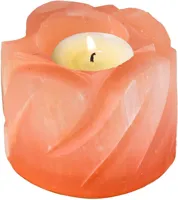 RMY Flower Salt Candle holder,Candle Holder Flower Shape/Tea Light,Salt Candle Holder Archives,Hi... - image 3