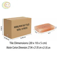 RMY Pink Salt Tiles 20x10x5cm (Eu Pallet)–Natural Pink Himalayan Salt Tiles – Hand Cut Rock Salt ... - image 2
