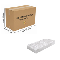 RMY One Side Natural Himalayan White Salt Tiles 20x10x2.5cm(Eu Pallet)–Natural Crystal Salt Block... - image 2