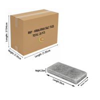 RMY Grey Grooved Himalayan Salt Tiles 20x10x2.5cm (Eu Pallet) – Rear Channel Salt Bricks for Spa ... - image 2