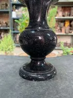 RMY Jet Black Marble Planters,Marble Planters Outdoor Garden Black Zebra,Black Marble Stone Plant... - image 3