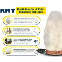 Himalayan White Salt Lamp 10-12 Kg– Natural Air Purifier, Healing Crystal Light, Stress Relief an... - image 2