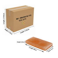 RMY Grooved Himalayan Salt Tiles 20x10x2.5cm (Eu Pallet)– Back Channel Salt Bricks for Easy Wall ... - image 2