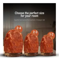 unique Red Salt Lamps 2-3kg – Idea for Housewarming or wellness lovers , comes with durable... - image 3