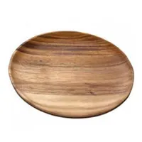 RMY Wooden dishes,2 Pcs Wood Dinner Plates for Eating Wooden Serving Platter for Food Sandwich De... - image 3