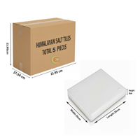 RMY Crystal White Salt Tiles 20x20x5cm(EU Pallet) – Authentic Himalayan Salt Panels  Pure White H... - image 2