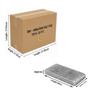 RMY Grey Grooved Salt Tiles 20x10x3cm (Eu Pallet) –Installation-Ready Grey Himalayan Salt Panels ... - image 2