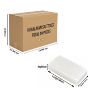 RMY Grooved White Salt Tiles 20x10x5cm (Eu Pallet) –Back Channel White Himalayan Salt Bricks 20x2... - image 2