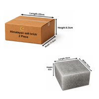 RMY Natural Grey Himalayan Salt Block 10x10x5cm(Eu Pallet)– Food Grade Cooking & Grilling Sl... - image 2