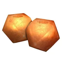 RMY Diamond Salt Candle Holder,Tealight Candle Holder Diamond Shape,Diamond Salt Candle Holder &#... - image 2
