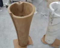 RMY Marble Teakwood Pedestals Sinks,Teak Wood Marble Sinks,Teak Wood Marble Pedestals Sinks from ... - image 3