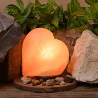 Pink Heart Salt Lamps Stylish Décor, Natural Air Purifier and Stress-Relieving Glow. - image 2