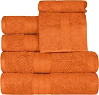 RMY Orange Towel,RMY Orange Towel,RMY Plain Large, Soft, Microfiber, Absorbent  Towel Set,Plush E... - image 3