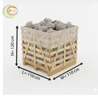 RMY Handmade Grey Salt Crystal Lamp 2-3kg (Wooden Box)– Cozy Ambient Lighting for Home,Natural Hi... - image 2