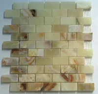 RMY Light Green Onyx Mosaic Tiles , Polished Light Green Onyx Mosaic Tiles ,Green Onyx Mosaic Til... - image 3