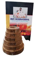 RMY Wooden Bases for Salt Lamps| Lighted Wood Display Base| Wooden Led Lamp Base| Primed Wood Bas... - image 2