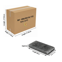 RMY Premium Dark Grey/Black Grooved Himalayan Salt Tiles 20x10x3cm(Eu Pallet)– Grey Grooved Himal... - image 2