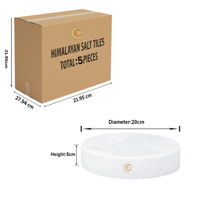 RMY Crystal Round White Salt Tiles 20x20x5cm(EU Pallet) – Premium Round White Salt Block – Natura... - image 3