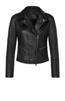RMY Austin Cafe Racer Leather Black Jacket for Women, RMY Women’s Vegan Leather Racer Jacket,RMY ... - image 3