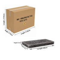 RMY Himalayan Dark Grey/Black Salt Tiles 20x10x2.5cm(Eu Pallet)–Natural Crystal Salt Blocks for S... - image 2