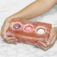 RMY HIMALAYAN RECTANGULAR SHAPE TWO HOLE SALT TEA LIGHT - image 2