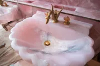 RMY Pink Onyx Sink,Pink Onyx Bathroom Sink,Pink Onyx Rectangle Shaped sinks basins Collection,Pin... - image 2