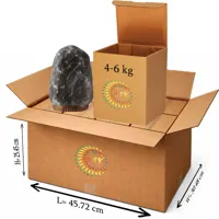 RMY Dark Grey/Black Salt Stone Lamp 4-6kg(EU Pallet)– Handmade Natural Crystal Mood Lighting  Min... - image 2