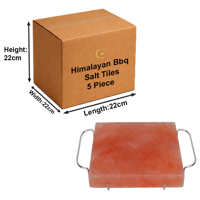 RMY Natural Himalayan Salt Grill Tile 20x20x4cm(Eu Pallet)– BBQ Cooking Salt Block for Steak and ... - image 3