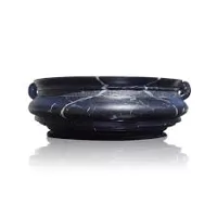 RMY Black Zebra Marble Planters,Marble Planters Outdoor Garden Black Zebra,Black zebra marble pla... - image 3