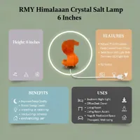 Pink Dollar Sign Salt Lamps 6″ Unique Crystal Glow for Wealth, Wellness, and Positive Energy. - image 3