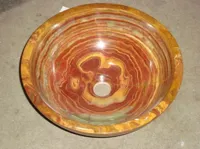Multi Brown Onyx Oval Shaped Sinks Basins from Pakistan,Onyx Sinks &amp; Basins, 14 inch Sink in ... - image 3