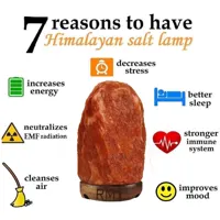 Certified Himalayan Salt Lamp 12-15 Kg , Authentic Crystal Salt Lamp for Stress-Free Sleep Best f... - image 3