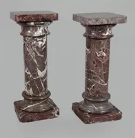 RMY Red Zebra Marble Pedestals,Red Zebra Marble Pedestals Collection,All Marble Pedestals Colors ... - image 2