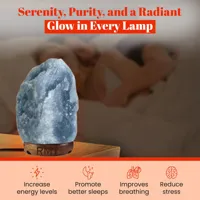 Persian Blue Natural Salt Lamps 15-18Kg , Environmentally-Friendly Light Source , Reduce Allergy ... - image 3