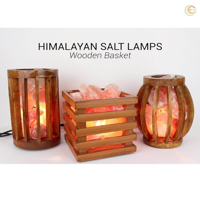 RMY Wooden salt lamp price,Pink Salt Wooden Basket Lamp, - image 2