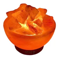 RMY Bowl Salt Lamps, Himalayan Crafted Orange Bowls 6″ Salt Lamps help reduce Asthma, Dust ... - image 2
