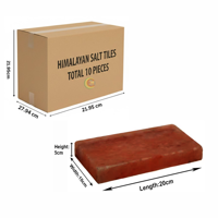 RMY Crystal Red Salt Tiles 20x10x5cm (Eu Pallet) –Luxury Red Himalayan Salt Bricks – Decorative S... - image 2
