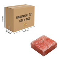 RMY Natural Pink Himalayan Salt Slab – Rough Surface Salt Tile for Cooking & Serving 20x20X5... - image 2