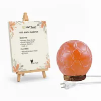 Pink Football Salt Lamps – Strong Himalayan Rock Glow Light for Healing, Relaxation, and Home Décor. - image 2