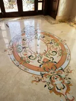 RMY Mosaic Borders Marble Medallions,Custom Marble Mosaic Medallion Floors,Marble Floor Medallion... - image 2