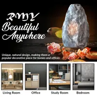 Grey Salt Lamps Benefits 18-20KG – Hand-carved unique desig | Original Healing Crystal Lamp, Air ... - image 2